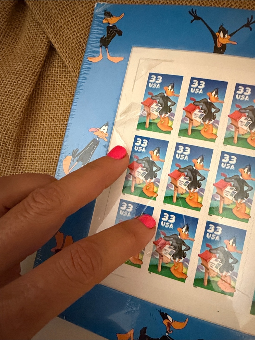 Y2K USPS Vintage Matted DAFFY DUCK Stamp Sheets Sets-(MNH) SEALED 1991-2000 - Picture 3 of 7
